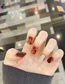 Fashion Mj-256 Caramel Amber Dyeing [glue Type] (3 Pieces) Plastic Geometric Nail Art Patches