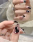 Fashion Mj-260 Black Camellia [phototherapy] (3 Pieces) Plastic Geometric Nail Art Patches