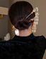 Fashion Gold--style 2 Alloy Geometry Palace Pearl Tassel Grab Clip (electric)