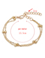 Fashion Silver Alloy Geometric Ball Chain Anklet