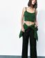 Fashion Green Wool Knit Camisole