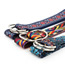 Fashion Morning Glory Reversible Printed Double Buckle Canvas Wide Belt