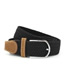 Fashion Black Stretch Woven Elasticated Pin Buckle Wide Belt
