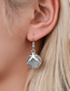 Fashion Silver Alloy Geometric Ocean Shell Earrings Set