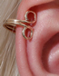 Fashion Gold Metal Geometric Cutout Ear Cuffs