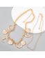 Fashion Two Piece Set Alloy Geometry Round Crescent Chain Necklace Set