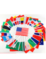 Fashion 20*28 Set 32 ??countries With Rods (2) Polyester World Cup Hand Waving Flag