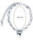 Fashion Silver Alloy Geometric Heart Chain Bracelet