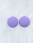 Fashion Purple Acrylic Spray Painted Round Stud Earrings