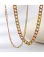 Fashion 1# Alloy Drip Oil Double Chain Necklace