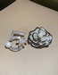 Fashion Brooch - Silver (numbers) Alloy Set With Zirconium Pearl Flower Number Brooch