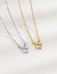 Fashion Rabbit Necklace (gold) Bronze Zirconium Rabbit Necklace