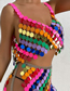 Fashion Colorful Skirt Colorful Sequin Skirt