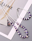 Fashion Purple Necklace Plastic Gravel Rice Beaded Necklace