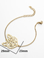 Fashion Gold Titanium Steel Cutout Origami Cheetah Bracelet
