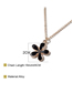 Fashion Gold Alloy Drip Oil Flower Necklace