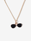Fashion Gold Alloy Geometric Sunglasses Necklace