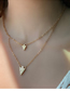 Fashion 3# Alloy Geometric Heart Necklace