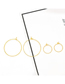 Fashion Nine-character Ear Hoop Diameter 20mm Wire Diameter 0.7 White Gold Copper Gold Plated Hoop Earrings Diy Materials