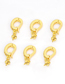 Fashion Gold Copper Gold-plated Inlaid Zirconium D-shaped Geometric Sheep's Eye Diy Material