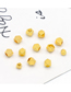 Fashion 5mm Real White Gold Copper Gold Plated Polygonal Cut Faced Spacer Beads Diy Material