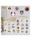 Fashion 50 Pieces Of B Starting From 2 Packs 100 Football Doodle Stickers