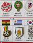 Fashion Badge Brooch Top 32 Set World Cup Soccer Brooch Set