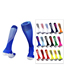 Fashion Red/white Kids One Size Polyester Cotton Wear-resistant Long Tube Football Socks