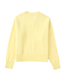 Fashion Yellow Round Neck Pullover Knitted Sweater