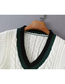 Fashion White Twist Knit V-neck Tank Top