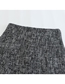 Fashion Grey Polyester Check Skirt
