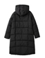 Fashion Black Polyester Cotton Zip Hooded Jacket