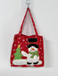 Fashion Santa Claus Nonwoven Christmas Print Shoulder Bag