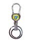 Fashion Italy Fans Double Circle Stainless Steel Bottle Opener Keychain