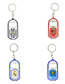 Fashion Juventus Plastic Football Team Logo Printing Bottle Opener Keychain