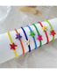 Fashion Orange Rice Beads String Pearl Starfish Bracelet