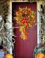 Fashion Long Tail Maple Leaf 45*60cm Geometric Halloween Wreath Door Hanging