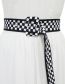 Fashion Style Four Zebra-print Flannel Pin-buckle Wide Girdle