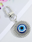 Fashion 6# Alloy Diamond Geometric Eye Keychain