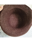 Fashion Mocha Wool Roll Bucket Hat