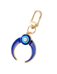 Fashion Blue Moon Alloy Drop Oil Eye Moon Keychain