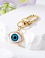 Fashion Golden Grey Eyes Alloy Geometric Eye Keychain