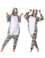 Fashion Tiger Cat Flannel Cat One Piece Pajamas