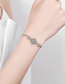 Fashion Silver Bronze Zirconium Snowflake Bracelet