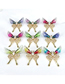 Fashion 9# Gradient Crystal Butterfly Brooch