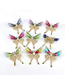 Fashion 8# Gradient Crystal Butterfly Brooch