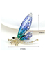 Fashion 9# Geometric Zirconium Gradient Wings Dragonfly Brooch