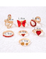 Fashion Small (little Butterfly) Alloy Diamond Serpent Butterfly Heart Ring Set