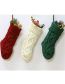 Fashion Ivory Trumpet Wool Knit Wall Decoration Christmas Socks