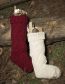 Fashion Ivory Trumpet Wool Knit Wall Decoration Christmas Socks